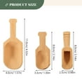 thumbnail image 6 of 3 Pcs Wooden Spoon Three Piece Set Tea Spoons Small Scoops for Canisters Candy Grain Honey Coffee Jars, 6 of 6