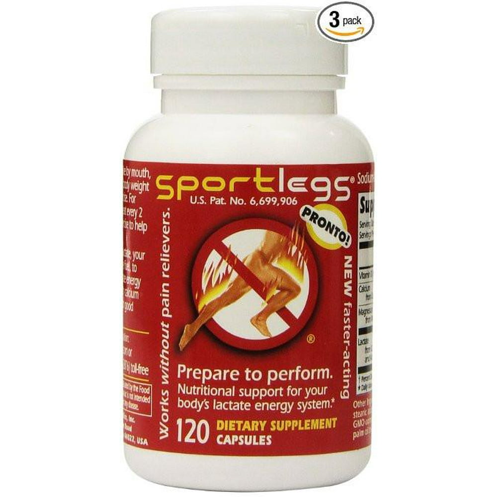 SportLegs (With Calcium) Dietary Supplement (120 capsules) 3-BOTTLE ...