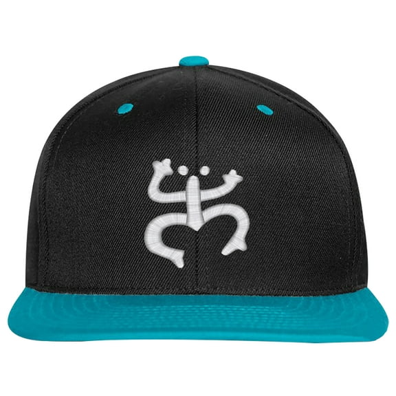 SNBCK Embroidered Puerto Rico TAINO FROG-EM-0027-Black-Teal