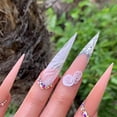 thumbnail image 4 of 600PCS Stiletto Extralargo Acrílico Francés Medio Falso Puntas de Uñas Postizas - Transparente Yinane puntas de uñas, 4 of 7
