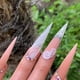 thumbnail image 4 of 600 puntas de uñas Postizas Acrílicas Macarena Francesas Stiletto Natural transparente Blanco, 4 of 7