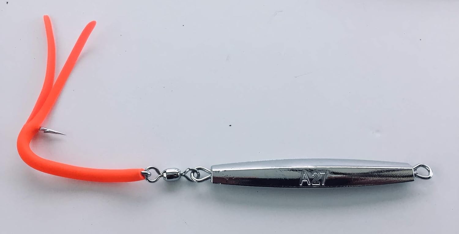 6- A-27 Ava Diamond Jigs 3 oz.with Split Tube Tail Hook