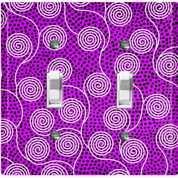 Metal Light Switch Plate Cover Colorful Safari African Tribal Art Pattern SFR027