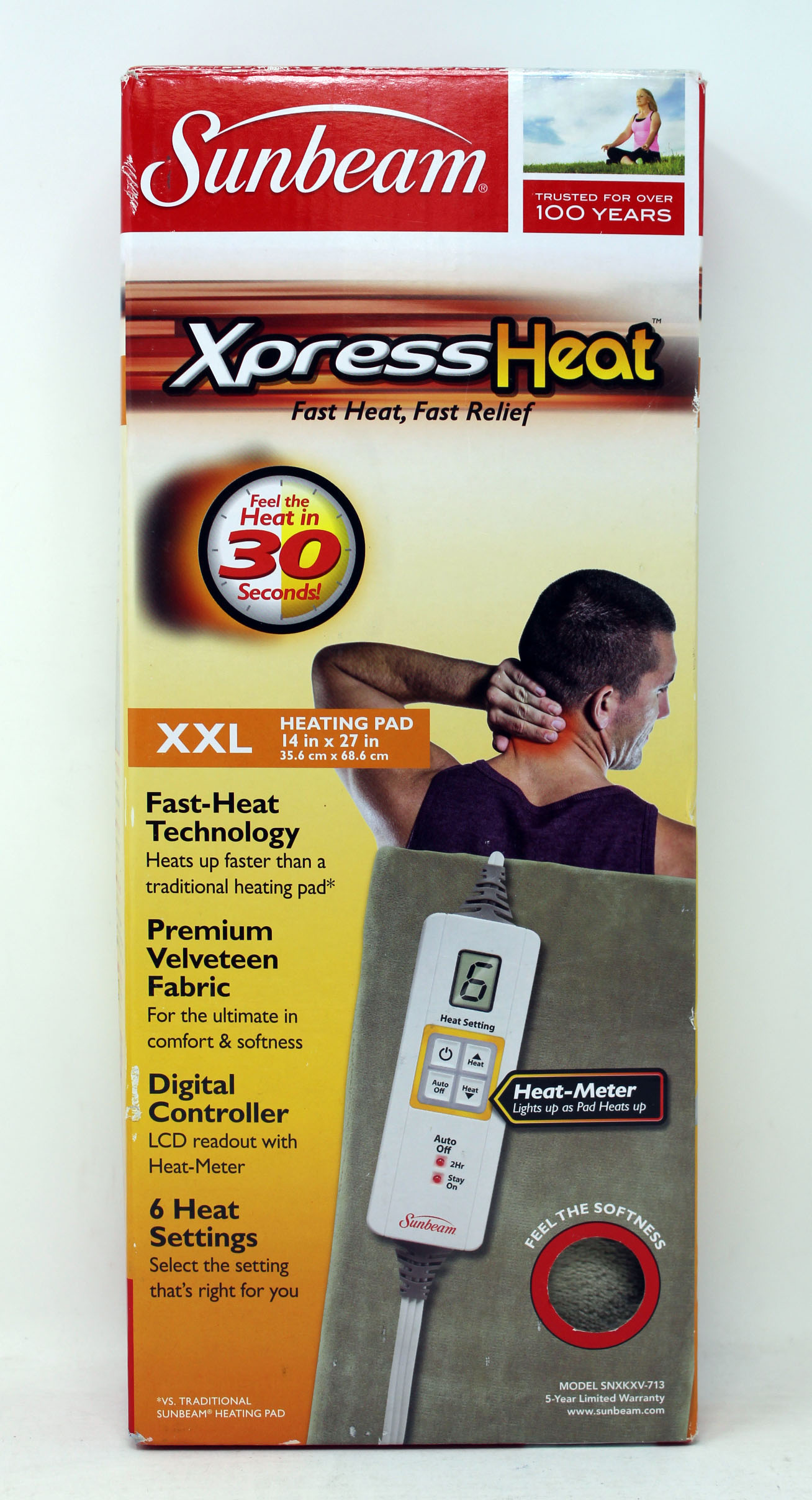 Sunbeam xxl xpressheat heating pad Clearance