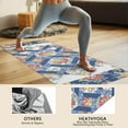 thumbnail image 4 of Pioneer Flower Floral Print Pattern Hot Yoga Mat Towel Non Slip for Hot Yoga - Quick-Drying Yoga Mat Cover with 4 Corner Pockets with Travel Bag - Hot Yoga Towel Non Slip 70"x26", 4 of 6