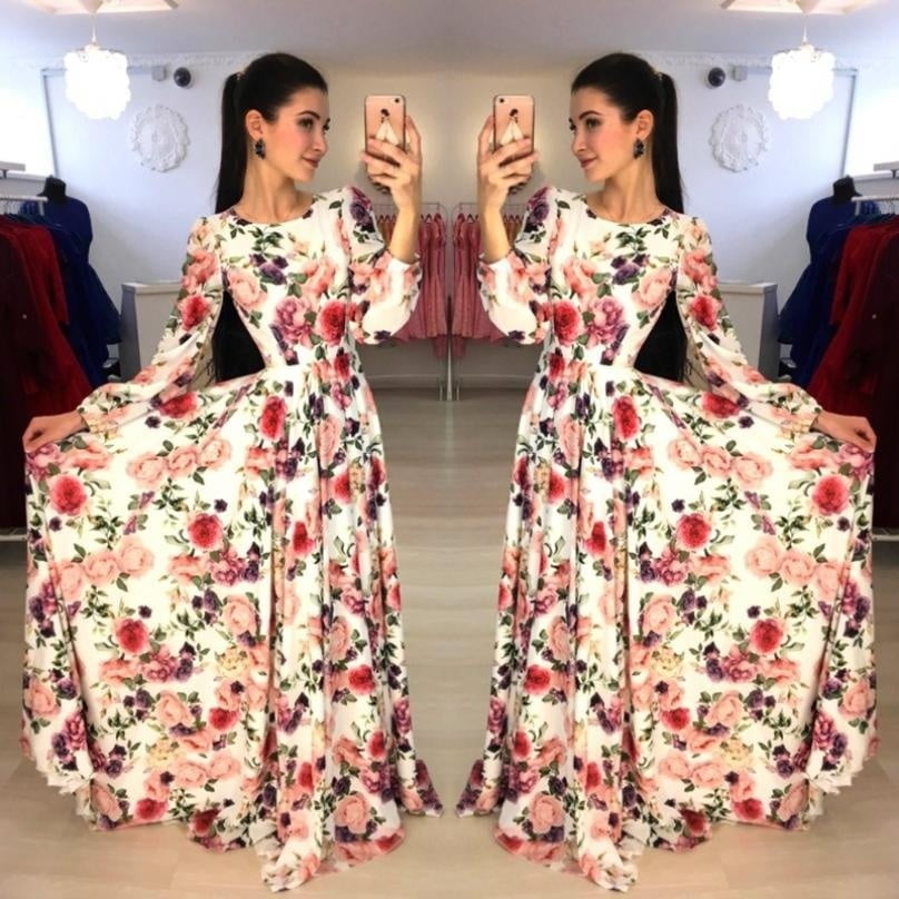 long plunge dress
