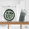 thumbnail image 6 of Shinysix Waterproof Bathroom Wall Clock LCD Display Temperature Detector for Home and Kitchen, 6 of 7