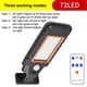 thumbnail image 3 of Luces solares para exteriores, luz de seguridad impermeable con sensor de movimiento para puerta de entrada 72 LED, 3 of 9