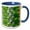 Blue/White, variant on 3drose, Madagascar, Dry Spiny Forest, Cactus, Succulent-af24 Ksc0003 - Kevin Schafer, 11oz Two-tone Green Mug