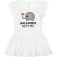 thumbnail image 3 of Inktastic Mimi and PopPop Love Me Girls Baby Dress, 3 of 5