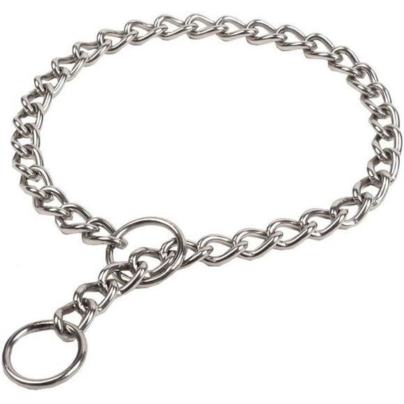 Stainless Steel Choke Chain Dog Collar, 24 inches