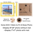 thumbnail image 2 of Marco de fotos POUYCIW, 25,8 cm, madera amarilla, 9 x 9 pulgadas, 2 of 8