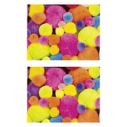 Creativity Street Pom Pons, Hot Colors, Assorted Sizes, 200 Pieces