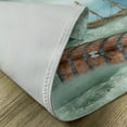 thumbnail image 5 of Ambesonne Antique Place Mats Set of 4, Old Trunk Ocean Waves, Standard Size, Mint Green Pale Caramel, 5 of 6