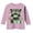 Pink, variant on Toddler Girls Casual Tops Crew Neck Shirts St. Day Graphic Print Long Sleeve Top Tee Size 3-4T ,Black