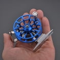 thumbnail image 4 of Rueda de roca lisa de hielo de carrete de pesca con mosca de mano derecha de pesca de balsa de Metal completo Tmvgtek pescar, 4 of 4