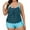 Sky Blue, variant on Aofany Womens Tummy Control Tankini Bathing Suit 2 Piece Plus Size High Waisted Swimsuit with Boyshort Bottom Print Beach Bikini Set