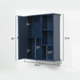 thumbnail image 6 of 23.6 in. W x 7.1 in. D x 27.6 in. H Bathroom Storage Wall Cabinet in Blue Ready to Assemble, 6 of 6