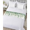 thumbnail image 5 of Xipuska Green Leaves Bed Runners for Twin Size Bed, Decorative Bed Throws for Foot of Bed, Spring Watercolor Natural Branches Vines Bed Runner Sofa Throw Bedding Scarf Protector Slipcover for Bedroom, 5 of 6