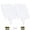 White, variant on Imitation Stone Garden Fence No Dig Landscape Edging, Faux Stone Plastic Pound-In Garden Border for Landscaping, Flower Beds, Yard Decor and Artificial Rock Edgers