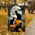 thumbnail image 5 of 18 x 12 Polyester Halloween Black Cats and Pumpkin Horror Face Garden Flag, Double-Sided Printing, 5 of 5