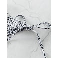 thumbnail image 6 of ZAFUL Dalmatian Snake Print Tie Side Cutout Bikini Swimsuit White L, 6 of 6