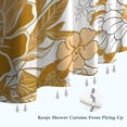 thumbnail image 6 of Pioneer Flower Floral Print Pattern Shower Curtain 36"x72" ,Bathroom Decorative Shower Curtains Set with 12 Hooks,Modern Waterproof Washable Shower Curtain, 6 of 6