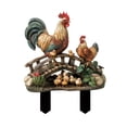 thumbnail image 4 of Outdoor Christmas Decorations Rooster Family Yard Stake For Garden Beautification And Festive Props, 4 of 9