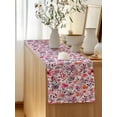 thumbnail image 5 of Table Runner 90 Inches Long for Kitchen Dining, Spring Floral Dresser Scarf Farmhouse, Dining Table Decorations for Wedding/Parties, Modern Watercolor Flowers Botanical 13 x 90 In, 5 of 8