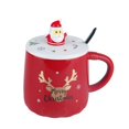 thumbnail image 1 of Taza de café navideña XCF con tapa 3D y cuchara 14 oz, 1 of 4