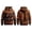 A-Brown3243, variant on Mens Relaxed Halloween Hooded Sweatshirt Jack O Lantern Patch Graphic Hoodies Sweatshirt, Brown, Sizes M