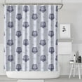 thumbnail image 2 of Night Owl Shower Curtain - Big Eyes Cartoon Owl Pattern Waterproof Quick-Dry Bathroom Curtain 72x84 Inch Machine Washable Polyester with 12 Hooks, 2 of 5