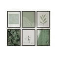 thumbnail image 6 of HAUS AND HUES Sage Green Wall Art - Set of 6 Nature Wall Art, Botanical Wall Art Framed Art Set, Abstract Art Wall Decor, Green Aesthetic Room Decor, Plant Art Framed Wall Art (16x20, Framed Black), 6 of 6