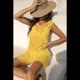 thumbnail image 4 of Traje de Baño para Mujer, Pareo, Bikini, Playa, Bikini, Pareo Amarillo Talla Única, 4 of 9