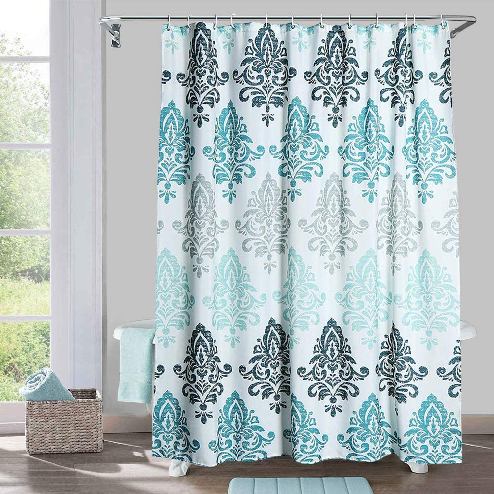 Shower Curtain for Bathroom, Polyester Fabric Machine Washable