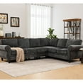 thumbnail image 4 of Rivets - decorated, Chenille sectional with 6 seats - Comfortable and stable in living room, 4 of 6