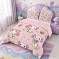 thumbnail image 2 of Manfei Ocean Axolotl Queen Comforter Set,Adorable Salamander Comforter Sets Queen,Pink Reversible,3-Piece,1 Comforter and 2 Pillowcases, 2 of 7