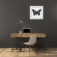 thumbnail image 3 of Vision Studio 12x12 White Modern Wood Framed Museum Art Print Titled - Custom Classical Butterfly I, 3 of 4