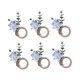 thumbnail image 5 of 6 anillos para servilletas, hebillas para servilletas, decoración de mesa, servilletas de madera Azul, 5 of 9