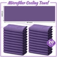 thumbnail image 2 of Toalla de microfibra refrescante Redbaker, 100 x 30 cm, 20 unidades, color morado, 2 of 7