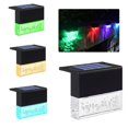 thumbnail image 1 of Luces solares de cubierta Luces solares de paso Lámpara de valla solar LED impermeable al aire libre para escaleras de patio Pasillos y vallas de jardín Muyoka Hogar, 1 of 2