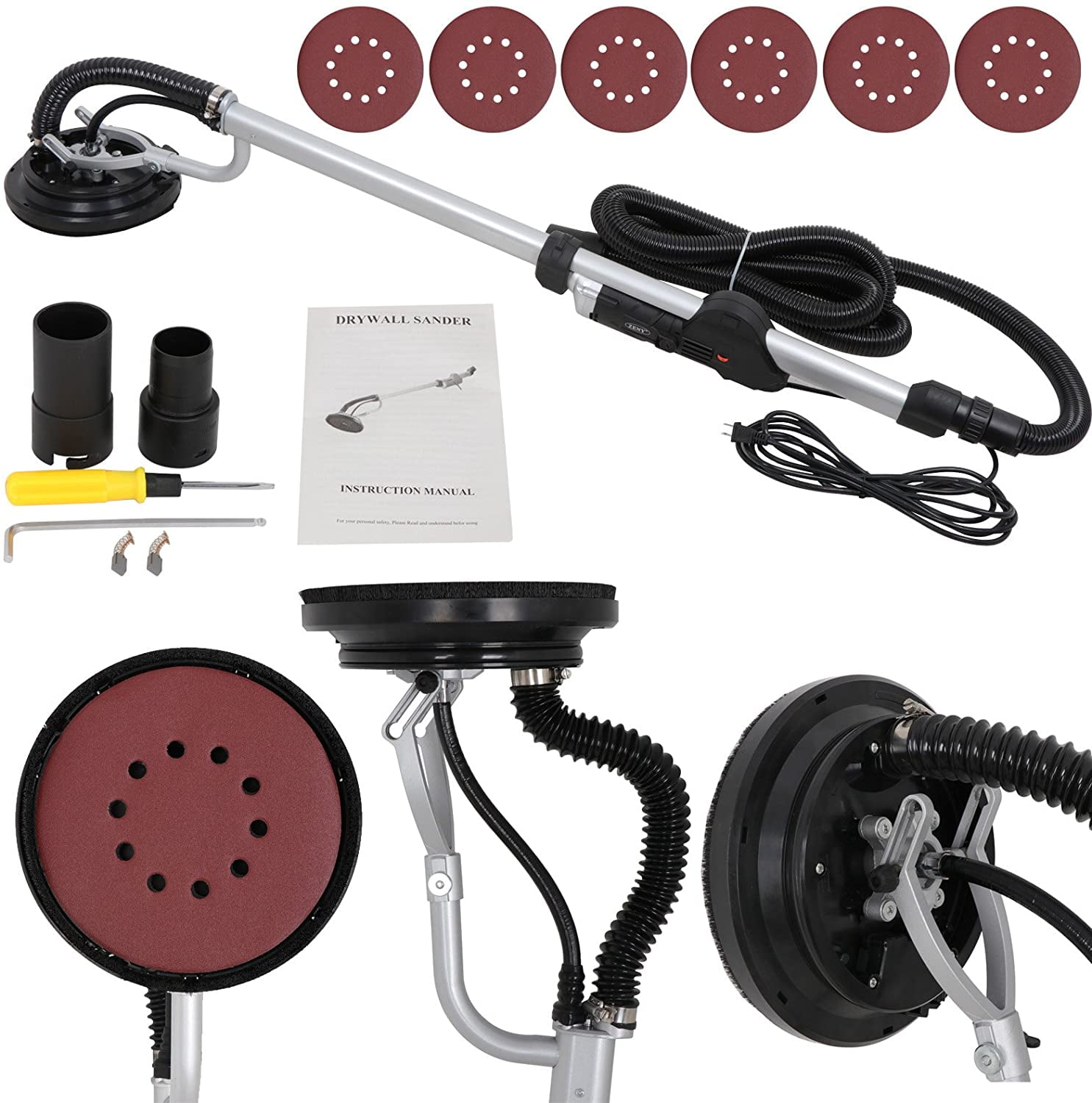 Drywall Sander 800w Commercial Electric Adjustable Variable Speed Sanding Pad for sale online 