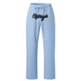 thumbnail image 1 of Zszcpp Jogging Pants For Men Baggy Wide Leg Hip Hop High Street Trend Washed Embroidered Jogging Tracksuit Trousers Casual Trouser, 1 of 4