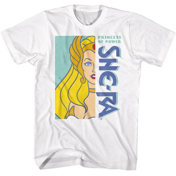 Masters Of The Universe She Ra Crop White Adult T-Shirt