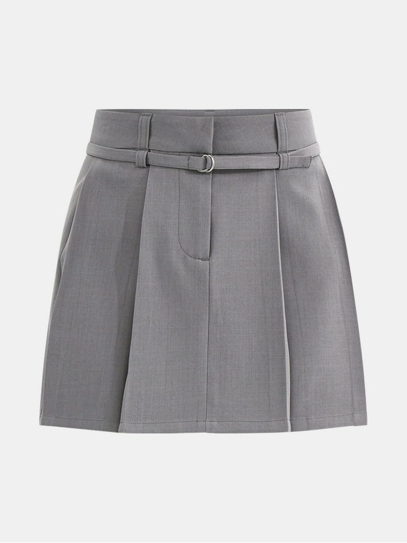 スカート Zoey pleats mini skirt gray / S スカート Zoey pleats mini skirt gray / S A-Line Grey Mini