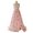R/3849Pink, variant on Vividxx Girls Party Dresses For Elegant Flared Split Hem Formal Gown For Piano Recital Hostess Summer Wedding Evening Dress Solid Color Toddler O-Neck Stylish Sundress