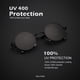 thumbnail image 2 of Lentes de Sol KALIYADI Redondos Polarizados Retro de Metal con Protección UV400 45 mm Paquete de 2, 2 of 6