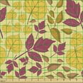 thumbnail image 2 of Ambesonne Autumn Fabric by the Yard Upholstery, Fall Season Color Palette, 1 Yard, Orange and Pastel Yellow, 2 of 5