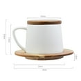 thumbnail image 2 of OULII 1 Set Pottery Mugs White Ceramic Low Water Absorption For Parties And, 2 of 8