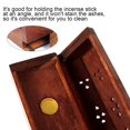 thumbnail image 4 of Wooden Incense Stick Burner Coffin Cone Holder Joss Stick Box with Storage Compartment Ash Catcher Rustic Style Hand Carving, 4 of 7